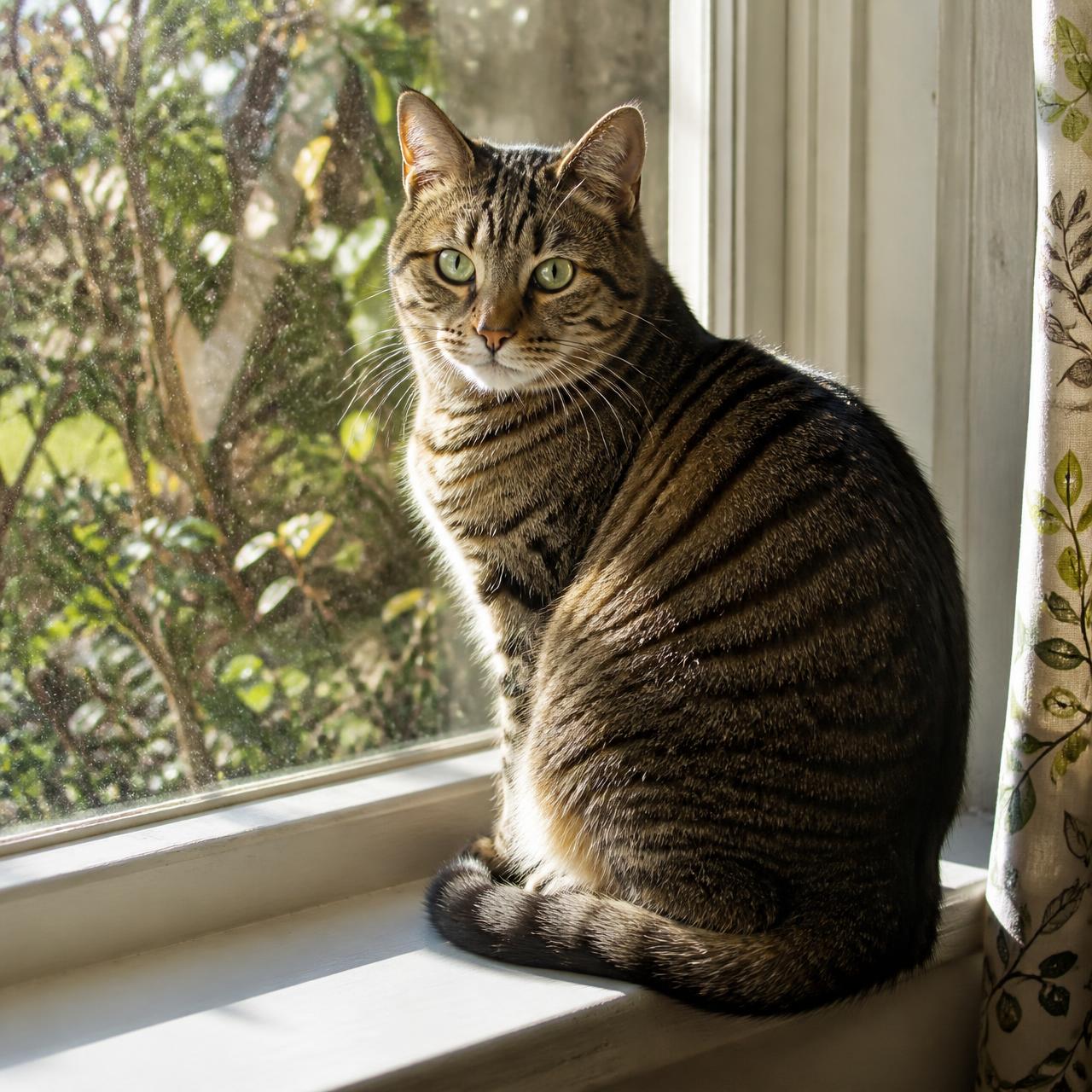 Domestic Shorthair cat portrait