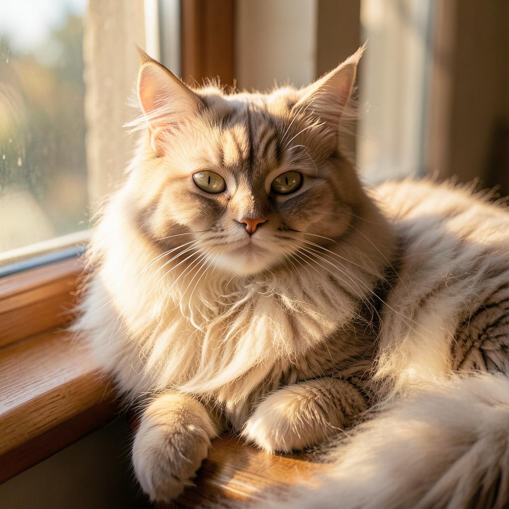 Ragamuffin cat portrait
