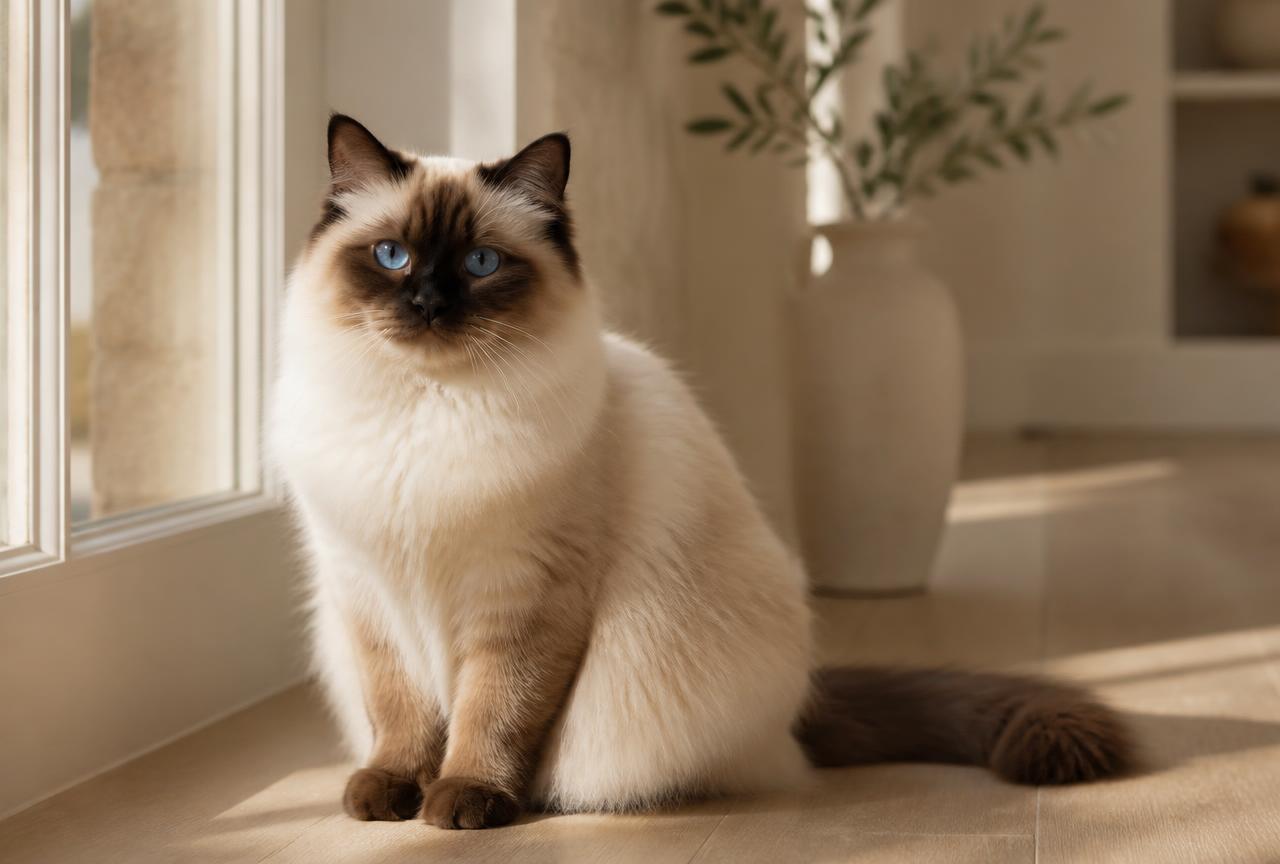 Ragdoll cat portrait